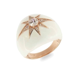 Inel din argint  cu pietre Cubic Zirconia Incolor, Finift