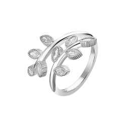 Inel din argint  cu pietre Cubic Zirconia Incolor