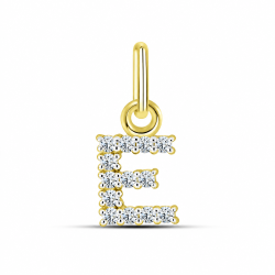 Pandantiv din aur galben cu Cubic Zirconia Incolor