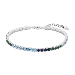 Brățară din argint  cu pietre Cubic Zirconia Multicoloră