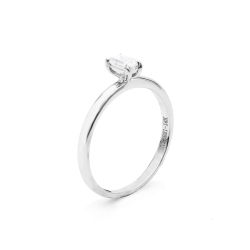 Inel din aur alb cu pietre Diamant