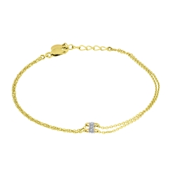 Brățară din aur galben cu pietre Diamant