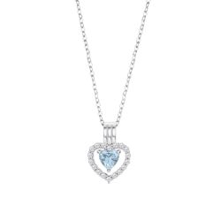 Colier din argint  cu pietre Cubic Zirconia Incolor