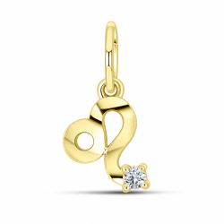 Pandantiv din aur galben cu Cubic Zirconia Incolor