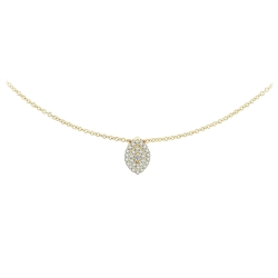 Colier din aur galben cu pietre Diamant