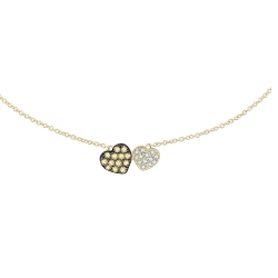 Colier din aur galben cu pietre Diamant Cognac, Diamant