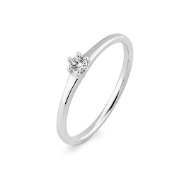 Inel din aur alb cu pietre Diamant