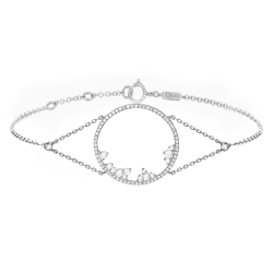 Brățară din aur alb cu pietre Diamant