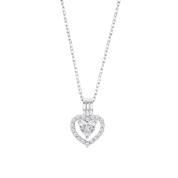 Colier din argint  cu pietre Cubic Zirconia Incolor