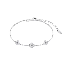 Brățară din argint  cu pietre Cubic Zirconia Incolor