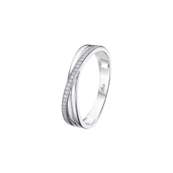 Inel din argint  cu pietre Cubic Zirconia Incolor
