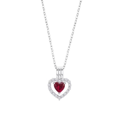 Colier din argint  cu pietre Cubic Zirconia Incolor,