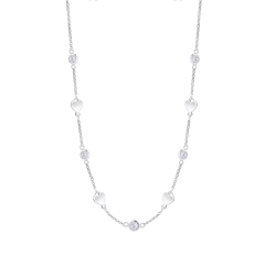 Colier din argint  cu pietre Cubic Zirconia Incolor